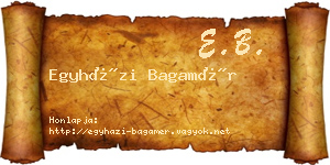 Egyházi Bagamér névjegykártya